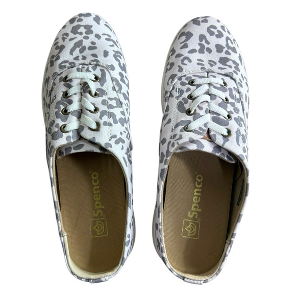 Spenco Khloe Kick Leopard Print Slip On Shoes Sz 8.5 B Comfort Footbed Sneakers - Picture 9 of 9